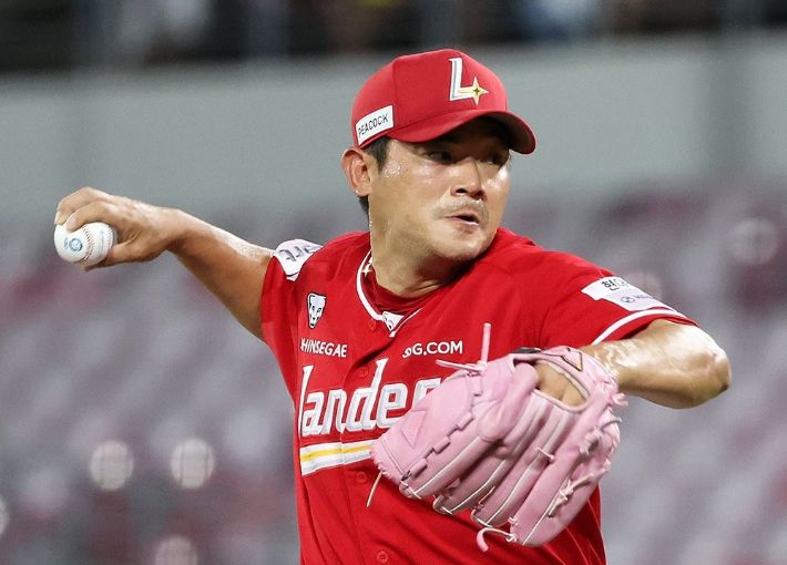 SSG 우완 노경은. 연합뉴스