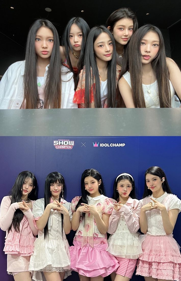 위쪽부터 뉴진스, 아일릿. 각 공식 트위터