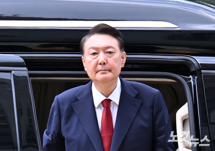 12·3 비상계엄과 관련해 특검의 수사를 받는 윤석열 전 대통령. 사진공동취재단