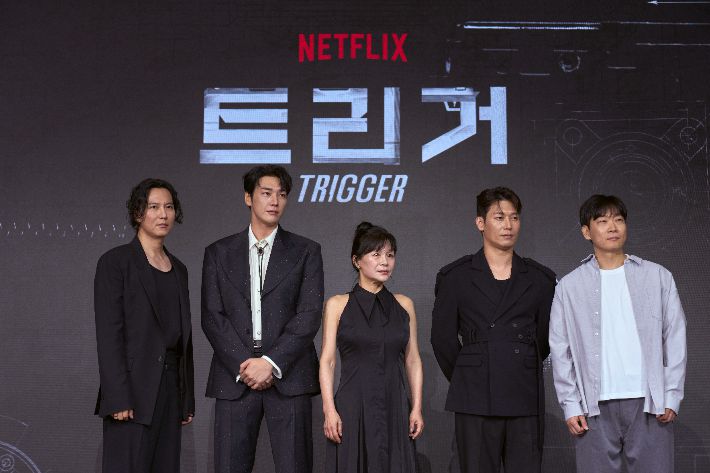 이날 열린 제작발표회에는 권오승 감독을 비롯해 배우 김남길, 김영광, 길혜연, 박훈 등이 참석해 작품을 소개했다. 넷플릭스 제공