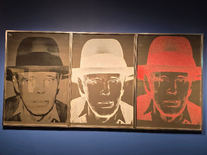 앤디 워홀, '요셉 보이스', 스크린 프린트, 103.8 x 76.5 cm(연도 미상). 곽인숙 기자