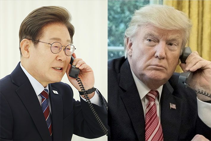 이재명 대통령·트럼프 미국 대통령. 연합뉴스·대통령실 제공