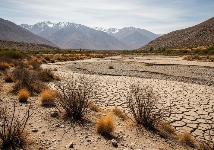 가뭄을 시각화한 모습. 구글 AI 스튜디오 캡처