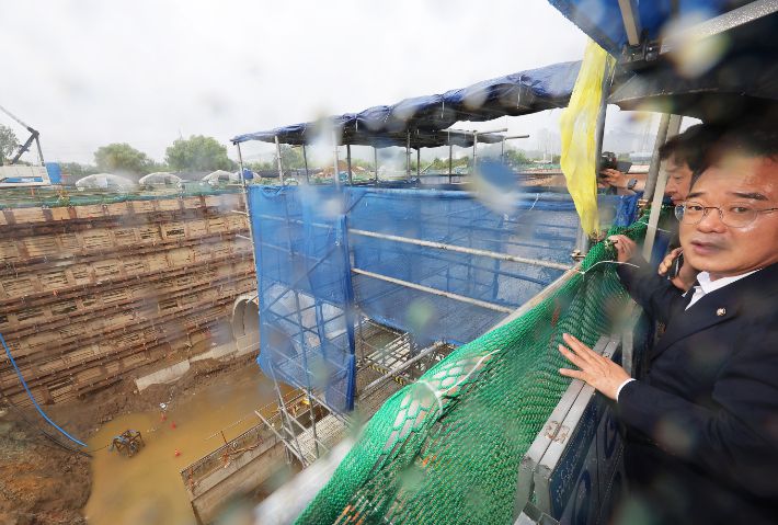 포스코이앤씨 사고 현장. 연합뉴스