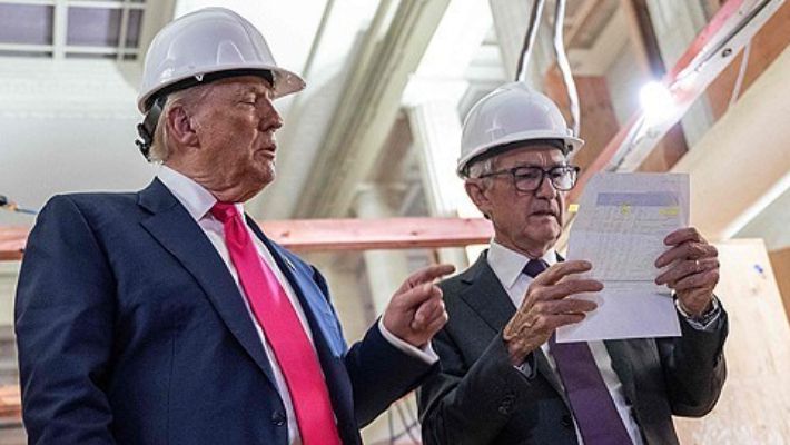 도널드 트럼프 미 대통령과 제롬 파월 연준 의장. 연합뉴스