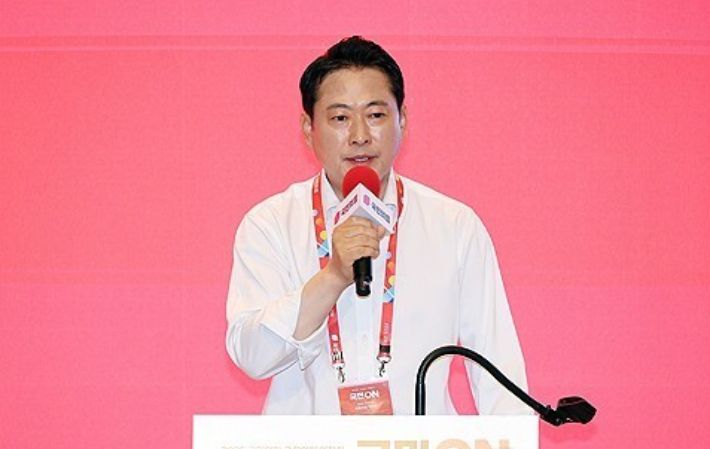 국민의힘 장동혁 대표가 29일 2025 국민의힘 국회의원 연찬회에서 마무리 발언을 하고 있다. 연합뉴스