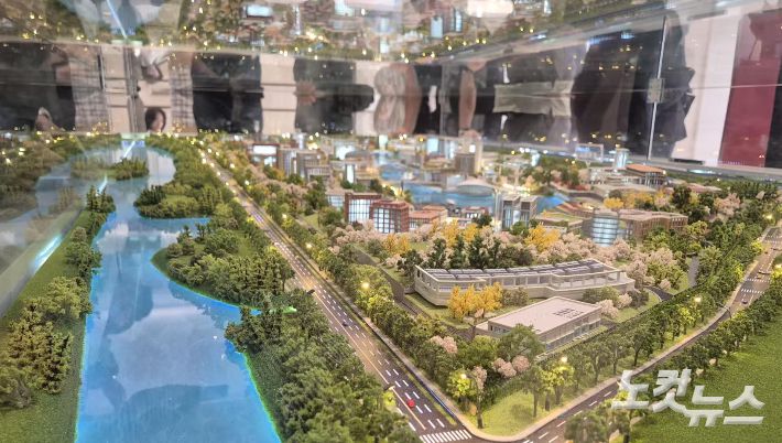 화웨이 '롄추후 R&D 센터' 모형. 상하이=임진수 특파원