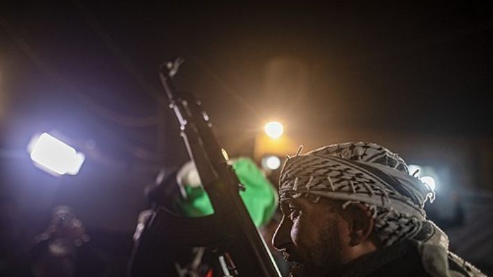 무장한 팔레스타인 무장단체 소속원. 연합뉴스