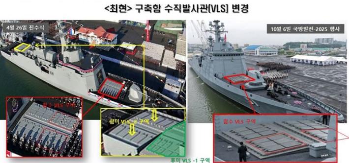 북한 VLS 변경. 유용원 의원실 제공