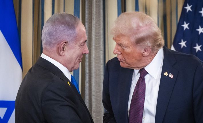 네타냐후 이스라엘 총리(왼쪽)와 도널드 트럼프 미국 대통령. 연합뉴스