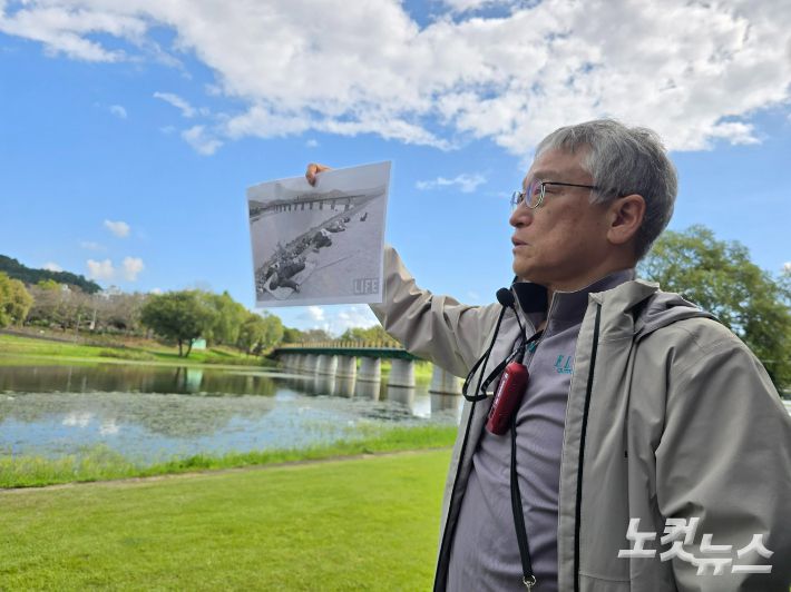 임송본 중앙위원이 여순사건에 대해 설명하고 있다. 고영호 기자