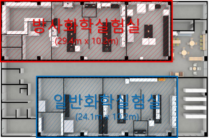 방폐물 분석센터 내부 조감도. 원자력환경공단 제공