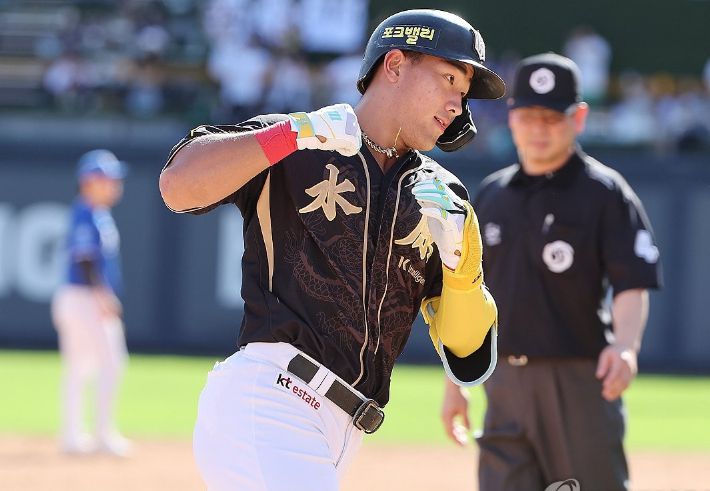 올해 프로야구에서 괴력을 뽐낸 kt 안현민. 연합뉴스