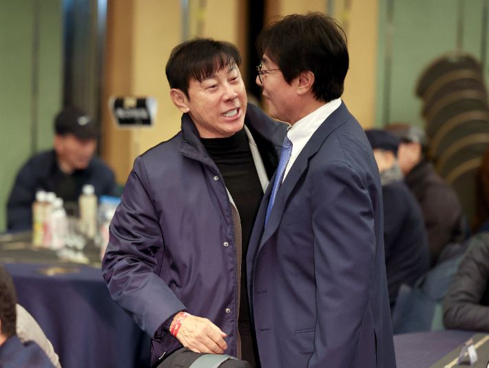 K리그 시상식 참석한 신태용 감독. 연합뉴스