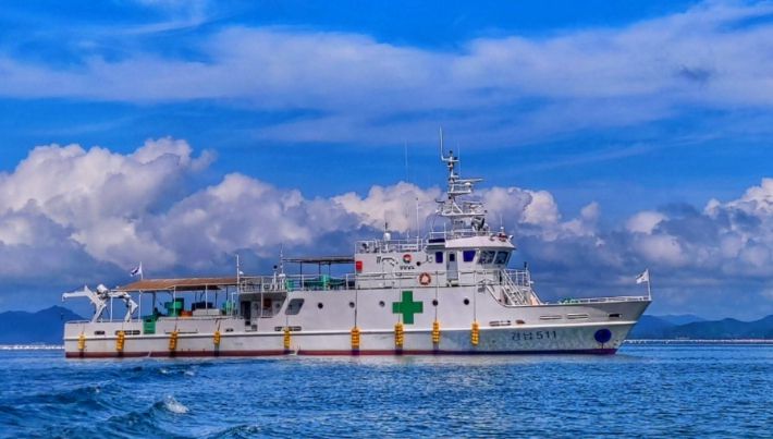 현재 병원선. 경남도청 제공