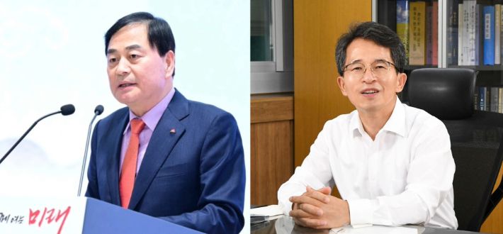 배낙호 김천시장(좌), 유정근 전 영주시 부시장(우). 각 시장 측 제공