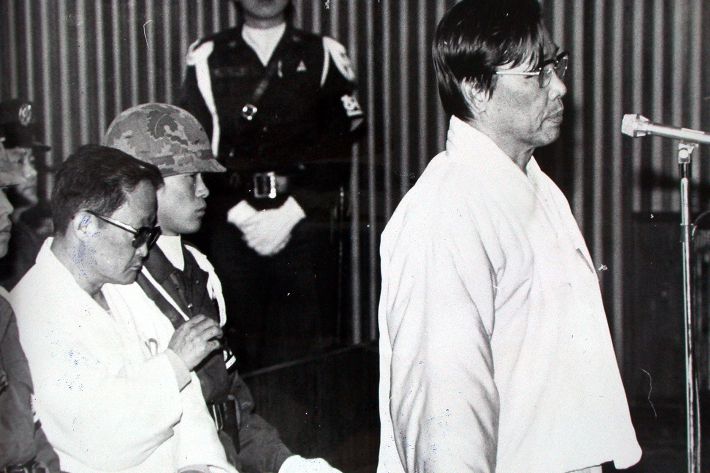 박정희 전 대통령을 피살한 김재규 전 중앙정보부장(오른쪽). 연합뉴스