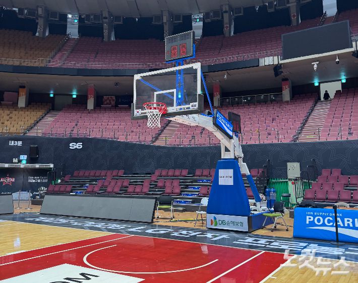 마지막 올스타전이 끝난 잠실실내체육관. 이우섭 기자