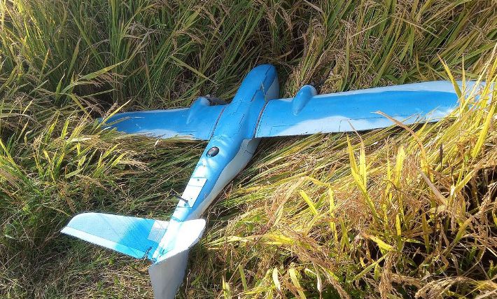 북한 개성시 장풍군에 추락했다고 북한이 주장한 한국 무인기. 연합뉴스