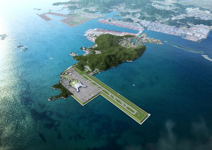 가덕도신공항 조감도. 가덕도신공항건설공단 제공