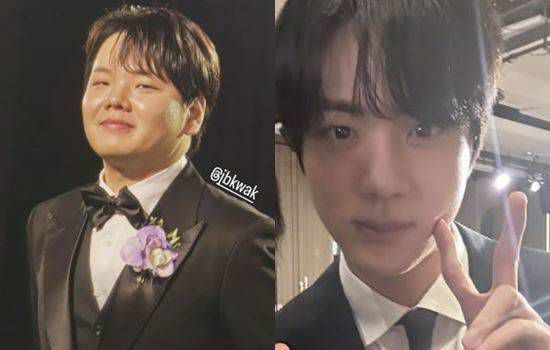 그룹 BTS 진이 곽튜브의 결혼식에 참석해 화제를 모았다. 류현경 인스타그램 캡처