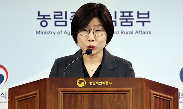 박수진 농림축산식품부 식량정책실장이 지난 4월 30일 세종시 정부세종청사에서 농수산물 유통구조 개선 방안을 발표하고 있다. 뉴시스
