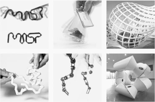 4D 프린팅 기술을 이용한 제품들. 출처=atelier.bnpparibas