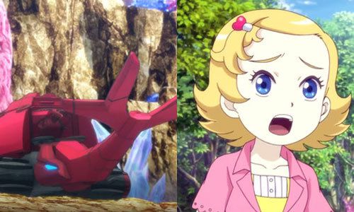 투니버스 애니메이션 ‘벅스봇 이그니션’의 주인공 카로스(왼쪽 사진)와 고아라. 구자형 성우와 김가령 성우가 각각 카로스와 고아라 역할을 맡아 생생한 목소리 연기를 펼치고 있다. CJ ENM 제공 (c)bugsbot copyright holders