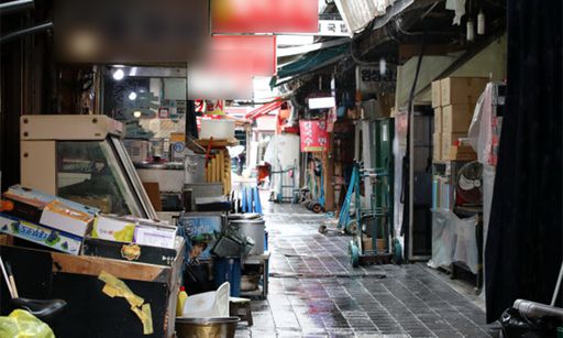 7일 점심시간 서울 중구 남대문시장의 갈치조림 식당 밀집 지역이 썰렁한 모습을 보이고 있다. 연합뉴스