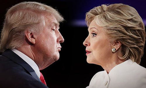 2016년 대선에서 맞붙었던 도널드 트럼프 미국 대통령(왼쪽)과 민주당 힐러리 클린턴 후보. 세계일보 자료사진