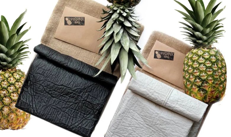 파인애플로 만든 가죽 질감 제품. 출처=피나텍스(PINATEX)
