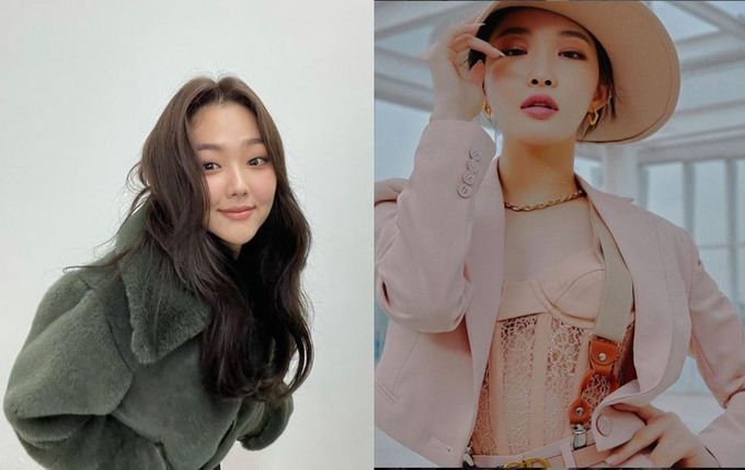 구구단 강미나(21·사진 왼쪽)과 청하(24·사진 오른쪽)