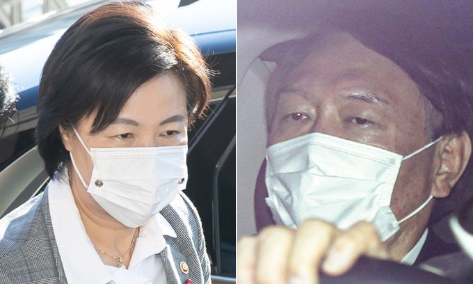 추미애 법무부 장관(왼쪽)과 윤석열 검찰총장. 연합뉴스