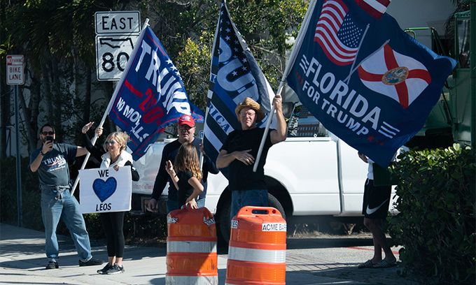도널드 트럼프 대통령 지지자들. AFP연합뉴스