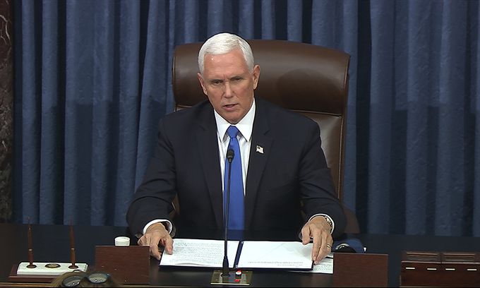 마이크 펜스 미국 부통령. 워싱턴=AP연합뉴스