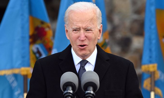 조 바이든 미국 대통령. 뉴캐슬=AFP연합뉴스