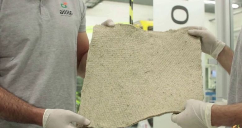 천연섬유로 만든 바이오복합재료. 출처=recysite