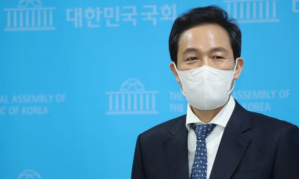 서울시장 보궐선거에 출마한 더불어민주당 우상호 의원. 뉴시스