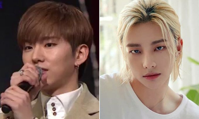 몬스타엑스 기현(왼쪽)과 스트레이키즈 현진