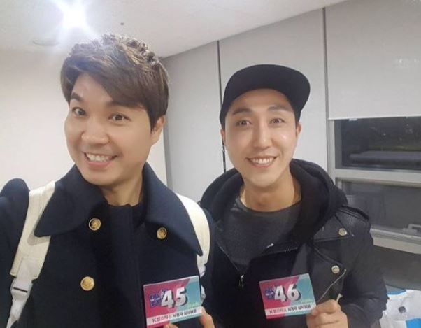 방송인 박수홍(왼쪽)씨와 손헌수씨. SNS