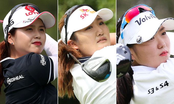 최혜진(왼쪽부터), 유해란, 조아연