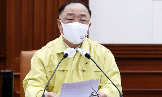 홍남기 경제부총리 겸 기획재정부 장관. 뉴시스