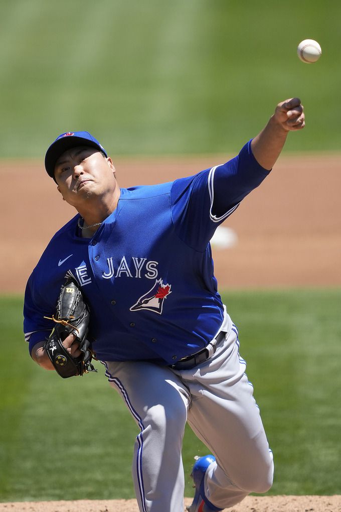 토론토의 류현진. AP연합뉴스