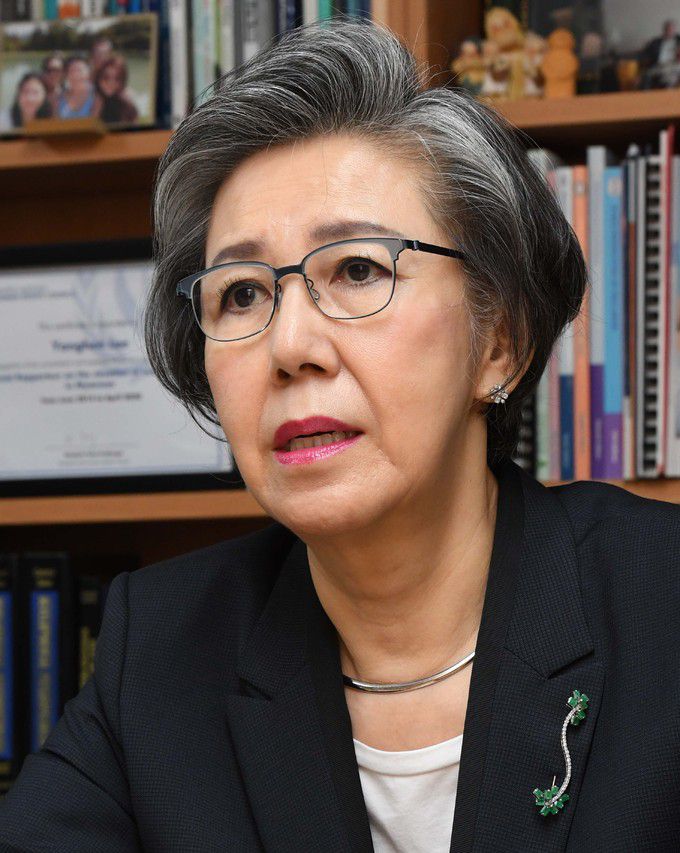 이양희 전 유엔 미얀마 인권 특별보고관. 서상배 선임기자