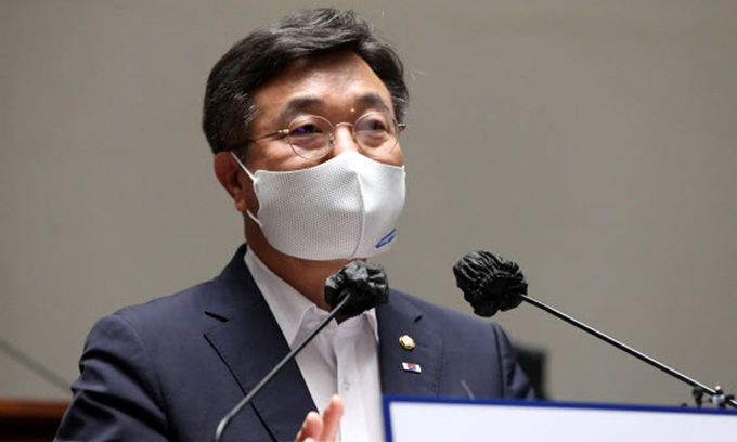 윤호중 더불어민주당 원내대표. 뉴시스