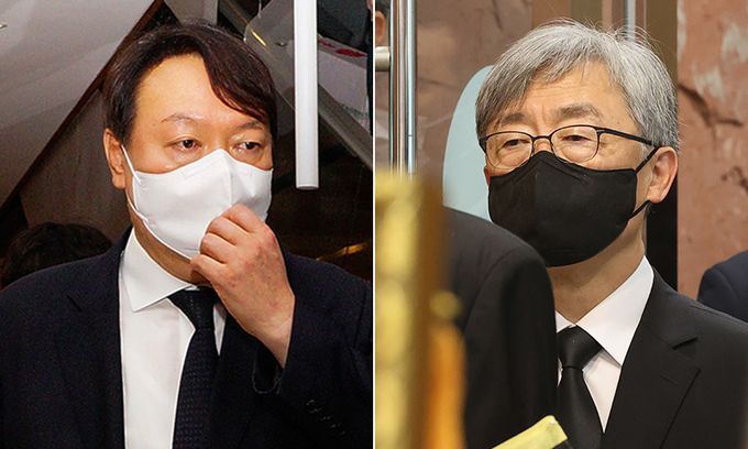 윤석열 전 검찰총장(왼쪽), 최재형 전 감사원장. 연합뉴스