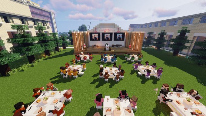 LG전자가 최근 소프트웨어 전문가 교육과정을 마친 직원들이 같은 공간에서 수료의 기쁨을 함께 나눌 수 있도록 메타버스 수료식을 열었다. LG전자 제공