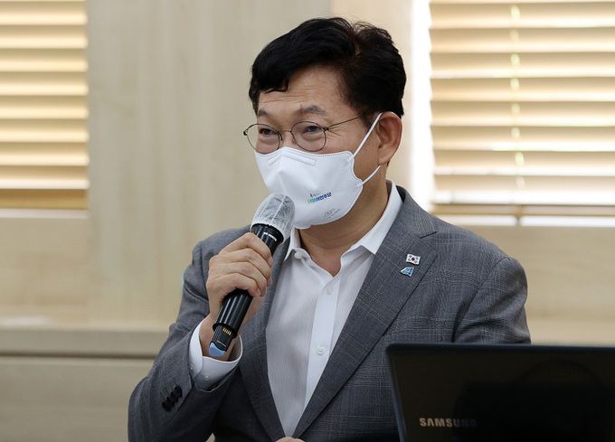 송영길 더불어민주당 대표. 뉴스1