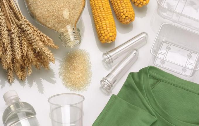 식물성 재료로 만든 바이오 플라스틱 이미지. 출처=bioplasticsmagazine