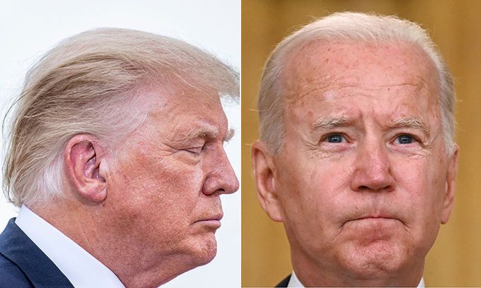 조 바이든 미국 대통령(오른쪽 사진)과 도널드 트럼프 전 미 대통령. AFP연합뉴스